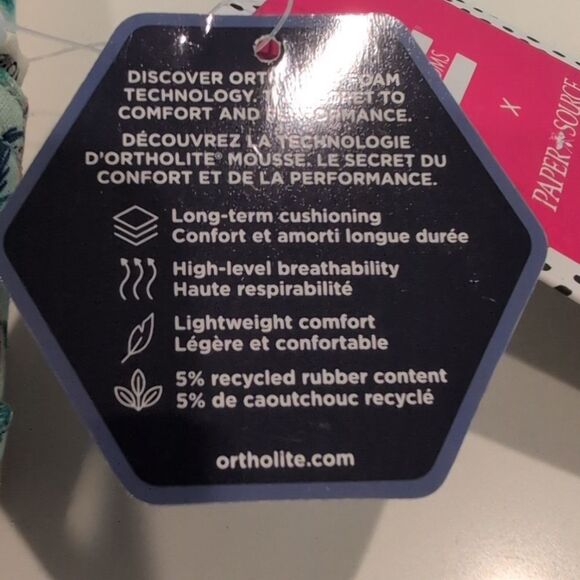 Toms x Paper Source Soft Blue Palm Trees Alpargata Slip-Ons Flat Shoes Size 7 - Picture 3 of 13